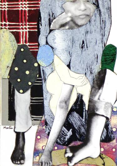 Original Dada Religion Collage by Pascal Marlin