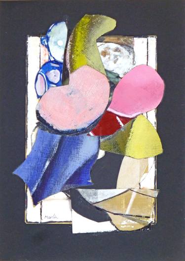 Original Figurative Children Collage by Pascal Marlin