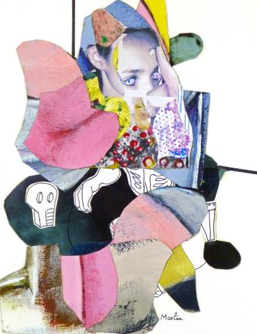 Original Portrait Collage by Pascal Marlin