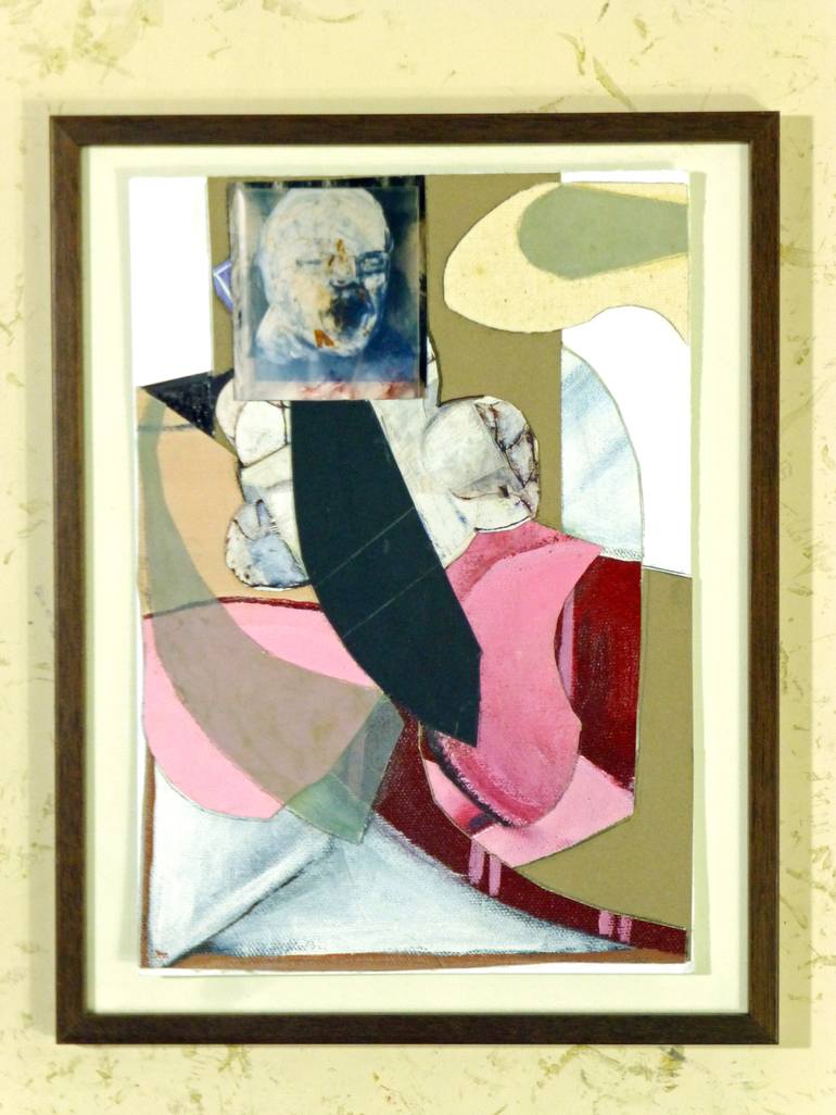 Original Dada Portrait Collage by Pascal Marlin