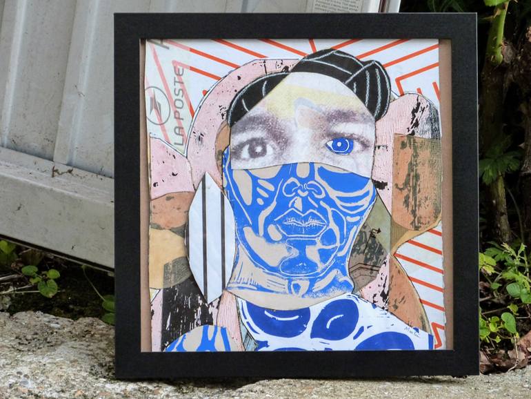 Original Dada People Collage by Pascal Marlin