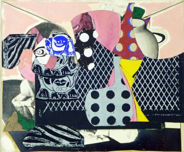 Original Dada Still Life Collage by Pascal Marlin