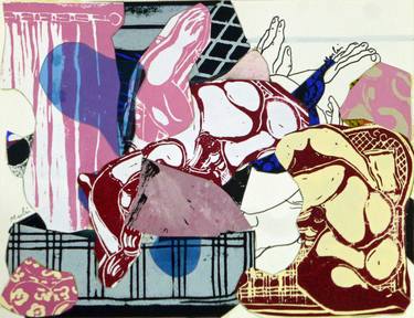 Original Dada Erotic Collage by Pascal Marlin