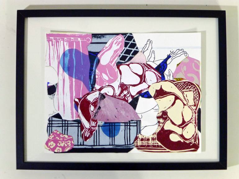 Original Dada Erotic Collage by Pascal Marlin