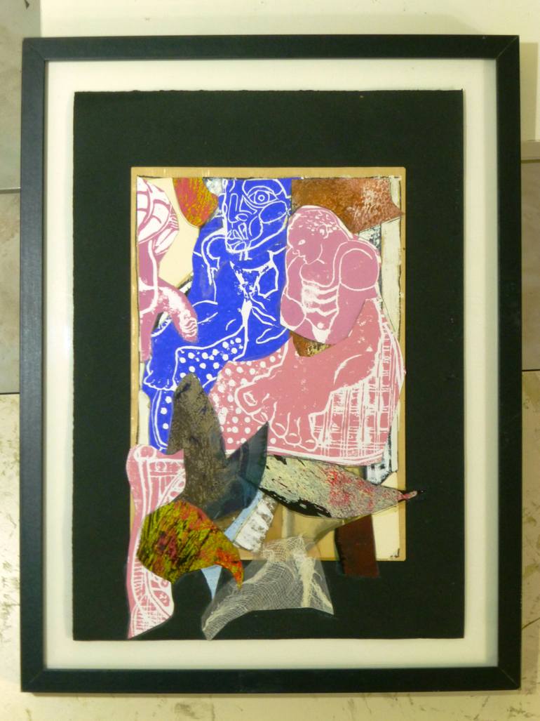 Original Figurative People Collage by Pascal Marlin