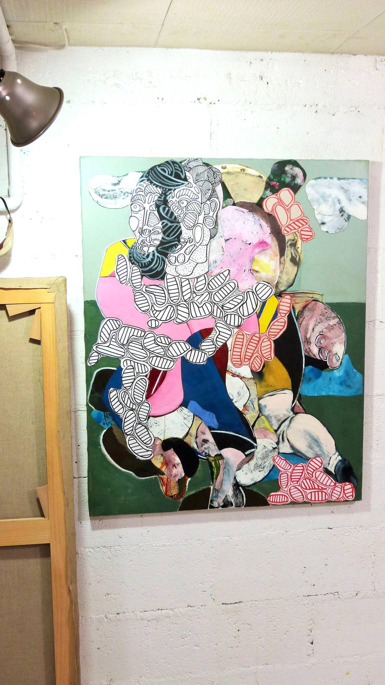 Original Contemporary People Painting by Pascal Marlin