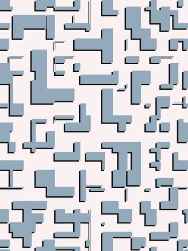 Original Abstract Geometric Digital by Spicol X
