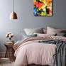Reverberation in harmony of colors. Musical inspiration. 
Ready to hang.
