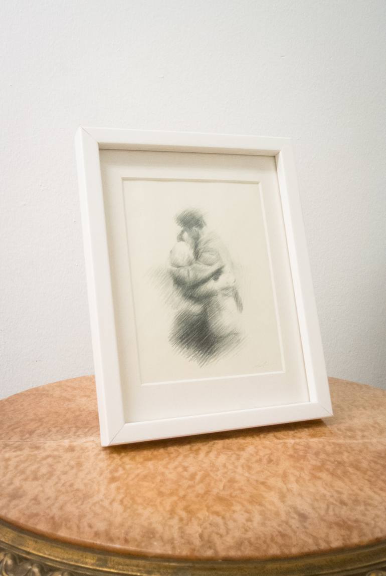 Original Figurative Love Drawing by Miquel Wert