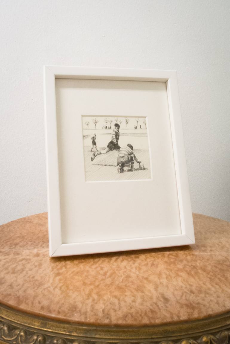 Original Figurative Sports Drawing by Miquel Wert