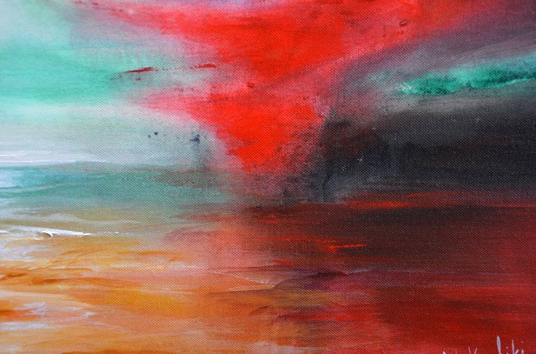 Original Abstract Expressionism Abstract Painting by Niki Katiki