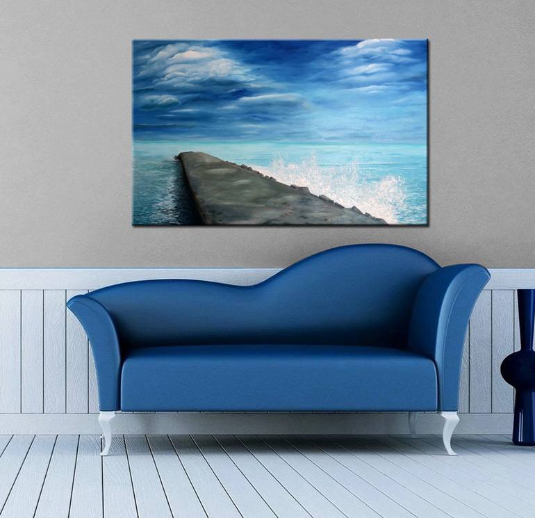 Original Realism Seascape Painting by Niki Katiki