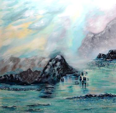 Original Abstract Seascape Paintings by Niki Katiki