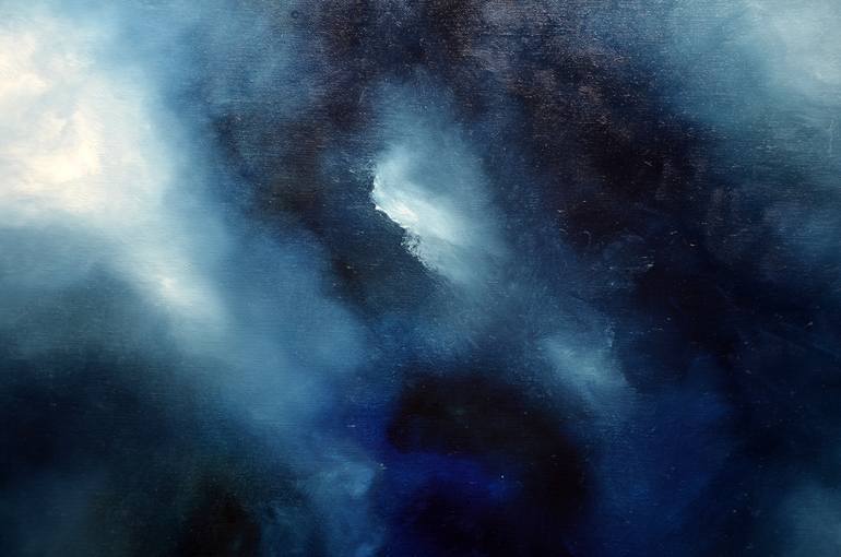 Original Abstract Seascape Painting by Niki Katiki