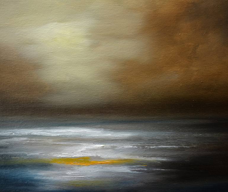 Original Abstract Seascape Painting by Niki Katiki