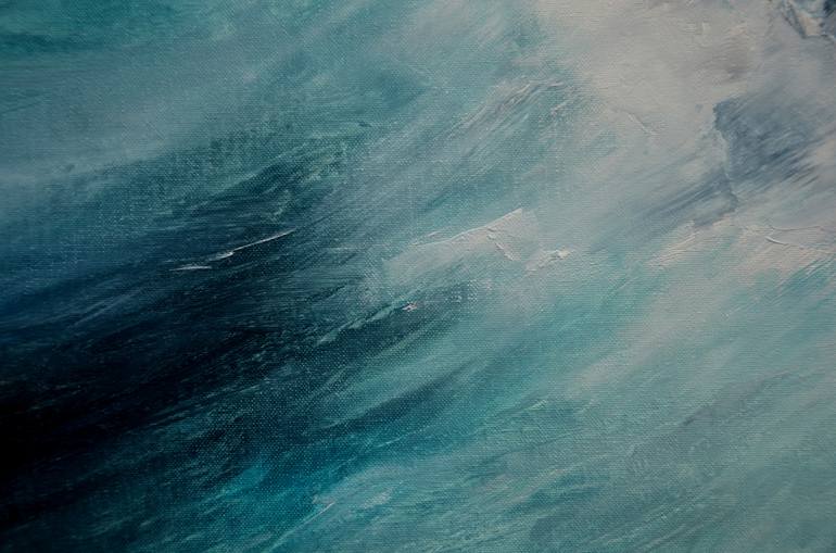 Original Abstract Seascape Painting by Niki Katiki