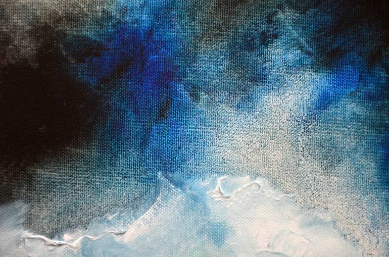 Original Abstract Seascape Painting by Niki Katiki