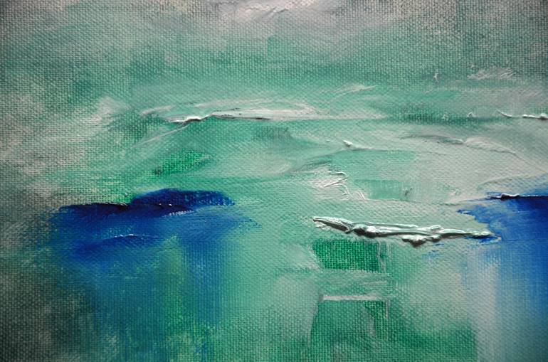 Original Abstract Seascape Painting by Niki Katiki