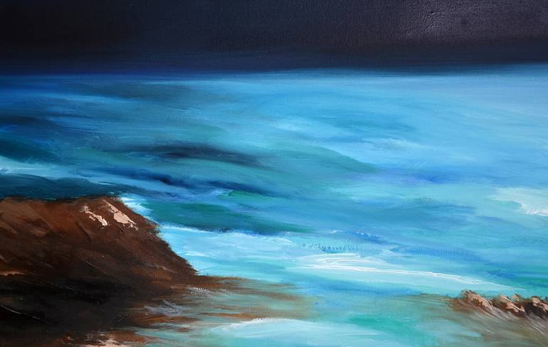 Original Impressionism Seascape Painting by Niki Katiki
