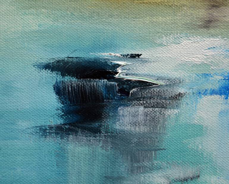 Original Abstract Seascape Painting by Niki Katiki
