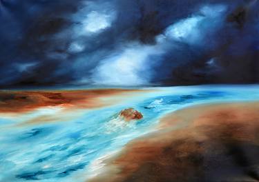 Original Abstract Seascape Paintings by Niki Katiki