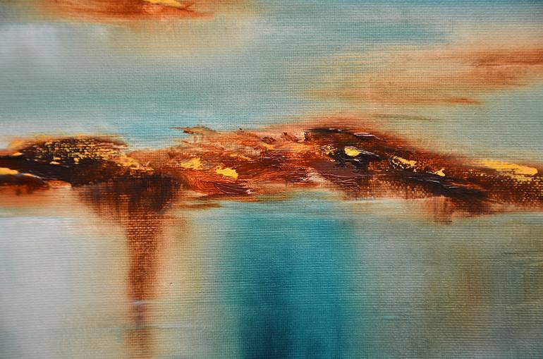 Original Abstract Seascape Painting by Niki Katiki