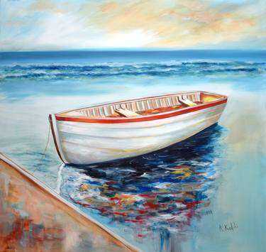 Print of Fine Art Boat Paintings by Niki Katiki