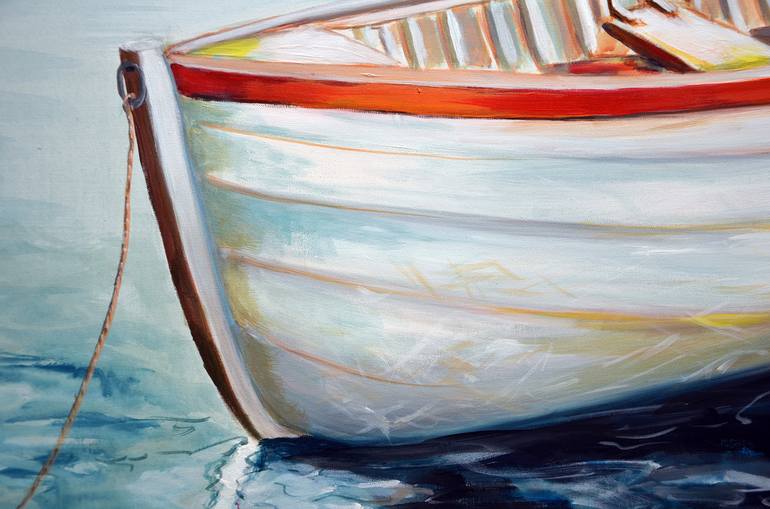 Original Boat Painting by Niki Katiki