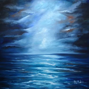 Original Abstract Expressionism Seascape Paintings by Niki Katiki