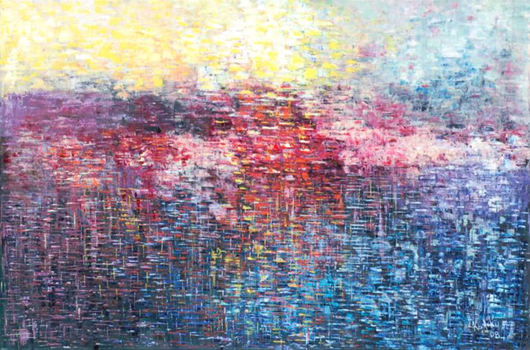 Original Abstract Expressionism Abstract Paintings by Niki Katiki