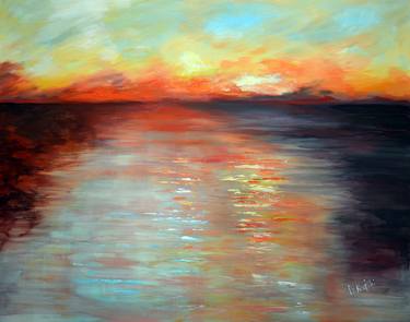 Print of Abstract Expressionism Seascape Paintings by Niki Katiki