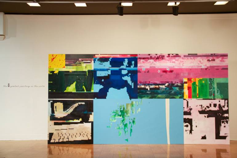 Original Abstract Pop Culture/Celebrity Painting by Mena Ganey
