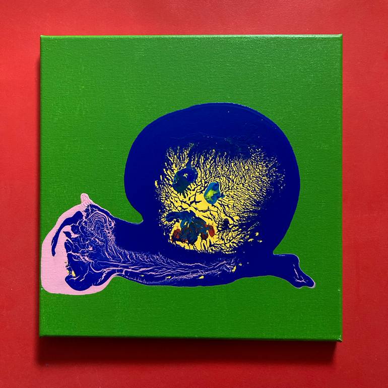 Original Abstract Expressionism Abstract Painting by Alejandro Gutierrez Perez