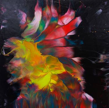 Original Abstract Expressionism Abstract Paintings by Alejandro Gutierrez Perez