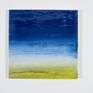 Gazing out to the horizon, where the sea meets the sky, has always awed me - hence this series of works.
This piece is enamels on gessobord, finished under resin - ready to hang!