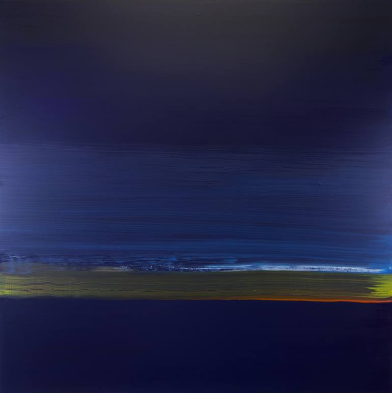 Original Abstract Seascape Painting by Alejandro Gutierrez Perez