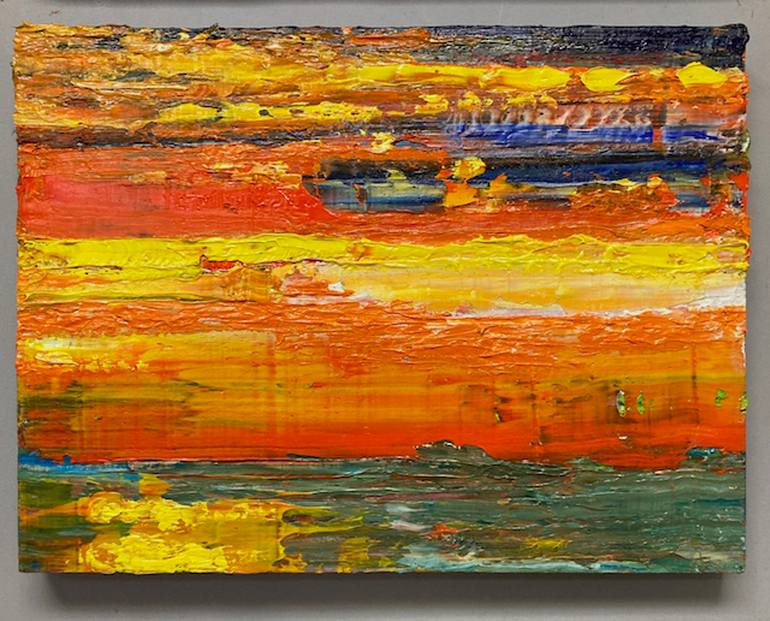 Original Abstract Landscape Painting by Alejandro Gutierrez Perez