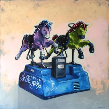 Print of Fine Art Horse Paintings by Randy Hryhorczuk