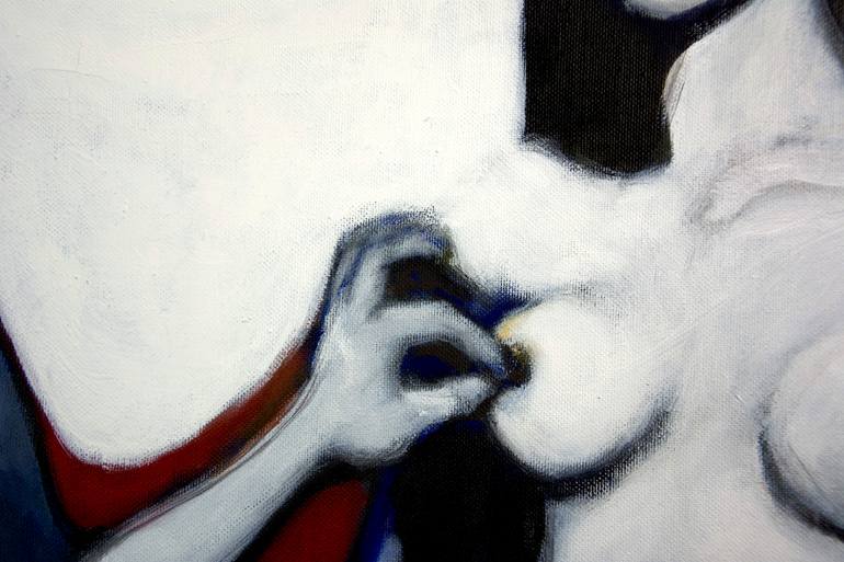 Original Expressionism Nude Painting by Roberto Pinetti