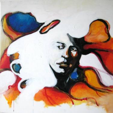 Original Expressionism Portrait Paintings by Roberto Pinetti