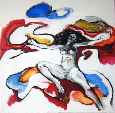 Original Expressionism Nude Paintings by Roberto Pinetti