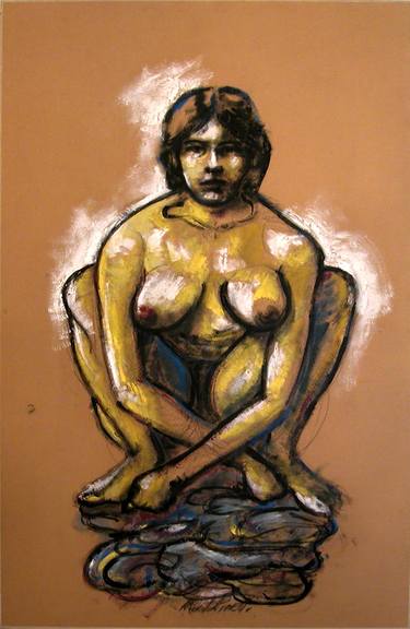 Original Expressionism Nude Paintings by Roberto Pinetti