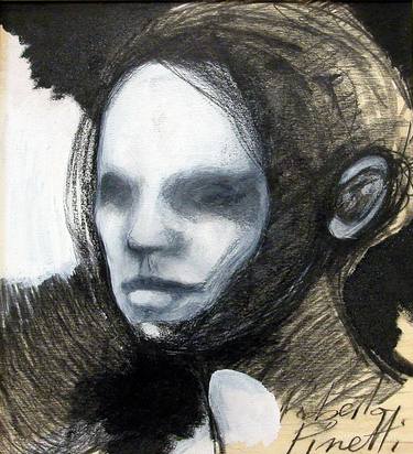 Original Expressionism Portrait Drawings by Roberto Pinetti