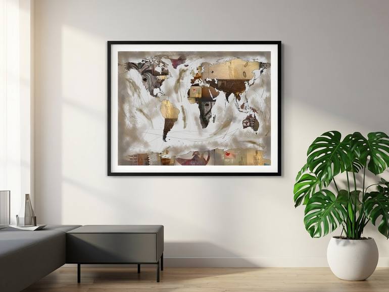 Original Expressionism Travel Mixed Media by Andre Pillay
