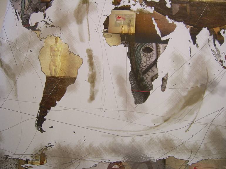 Original Expressionism Travel Mixed Media by Andre Pillay