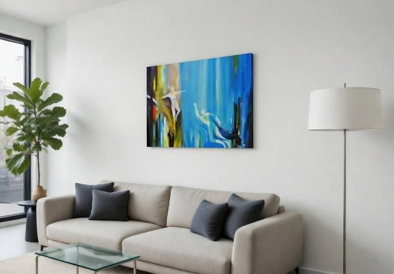 Original Abstract Expressionism Abstract Painting by Andre Pillay