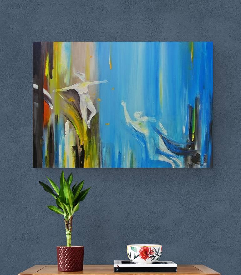 Original Abstract Expressionism Abstract Painting by Andre Pillay