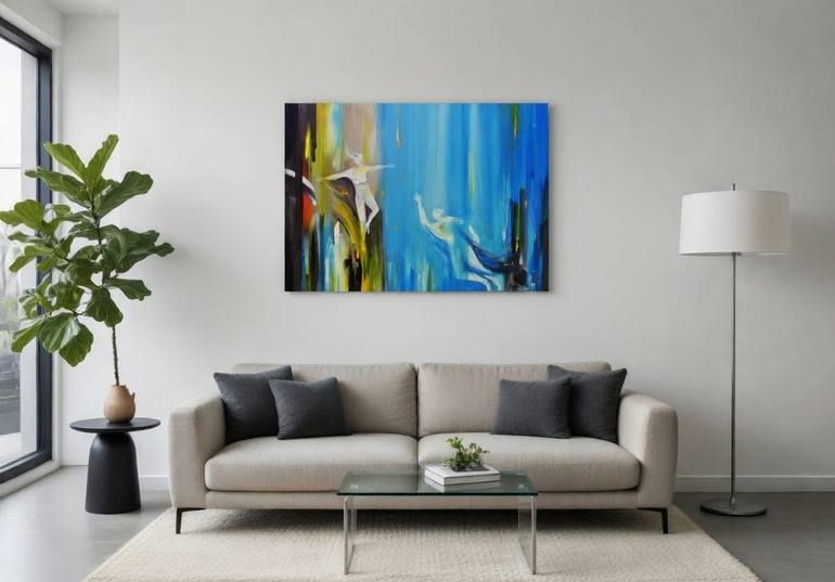 Original Abstract Expressionism Abstract Painting by Andre Pillay