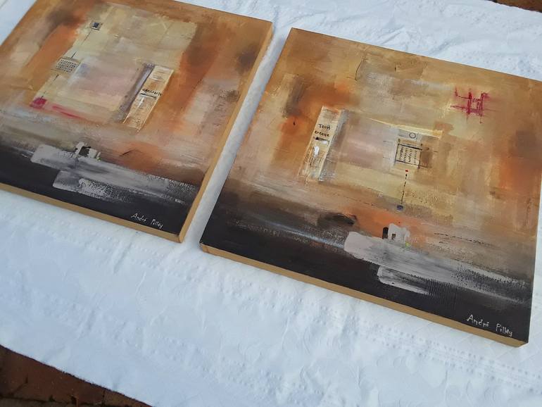 Original Abstract Expressionism Abstract Painting by André Pillay