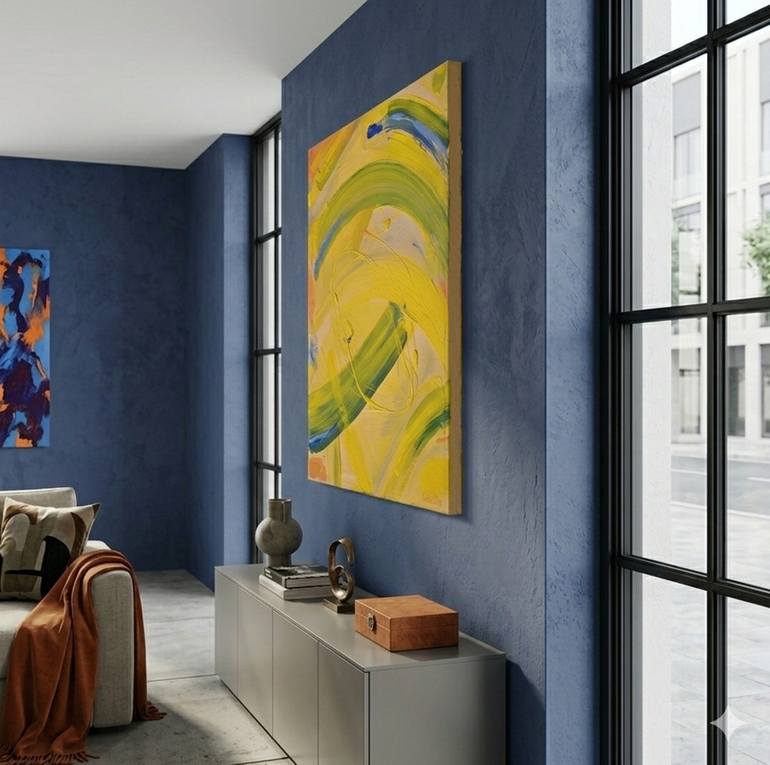 Original Abstract Expressionism Abstract Painting by Andre Pillay